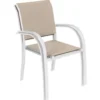 FAUTEUIL PIAZZA LIN BLANC