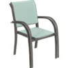 FAUTEUIL PIAZZA VERT CELADON GRAPHITE