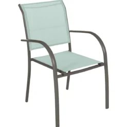 FAUTEUIL PIAZZA VERT CELADON GRAPHITE