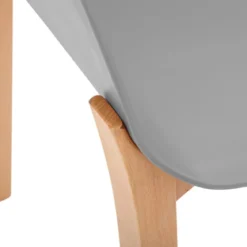 FAUTEUIL PIED BOIS GRIS ALBY