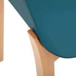 FAUTEUIL PIED BOIS NAVY ALBY