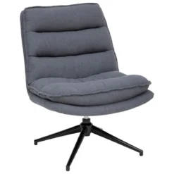 FAUTEUIL PIVOTANT HARPER  GRIS