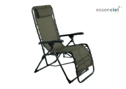 FAUTEUIL RELAX MARBELLA TEXALINE KAKI ACIER