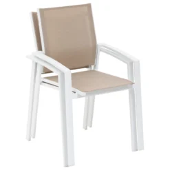 FAUTEUIL REPAS AXIOME LIN BLANC