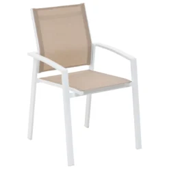 FAUTEUIL REPAS AXIOME LIN BLANC