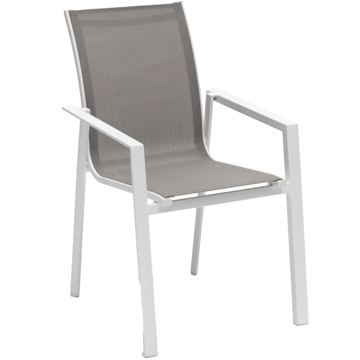 FAUTEUIL REPAS AXIOME NOISETTE BLANC