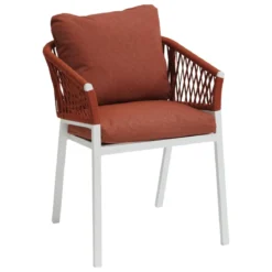 FAUTEUIL REPAS ORIENGO BRIQUE BLANC