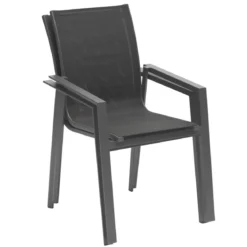 FAUTEUIL REPAS PAVANE ANTHRACITE GRAPHITE