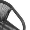 FAUTEUIL RIU EMPILABLE ANTHRACITE CHINE GRAPHITE