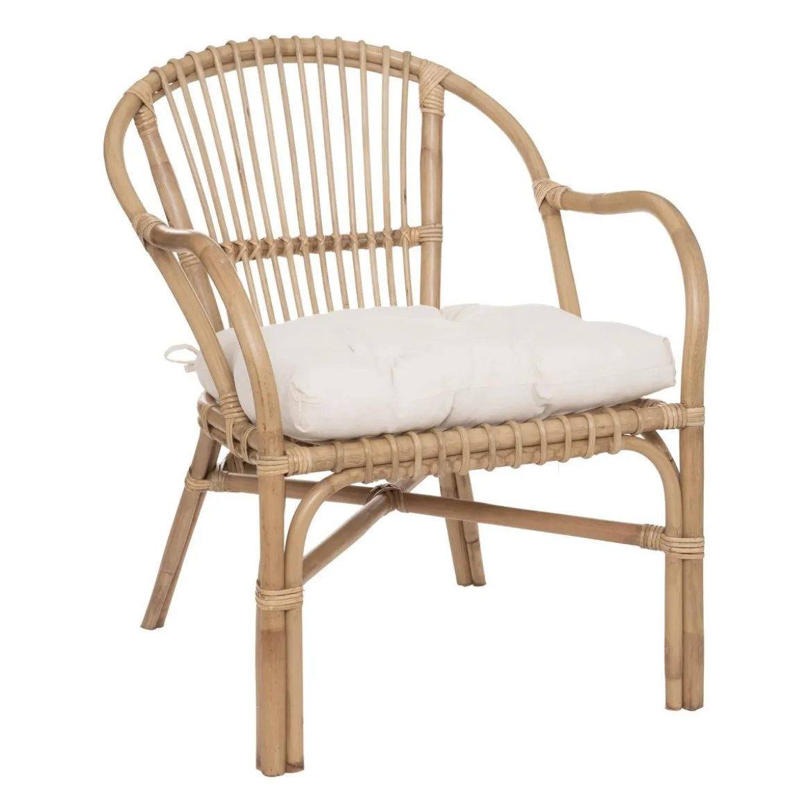 FAUTEUIL ROTIN NETA BLANC