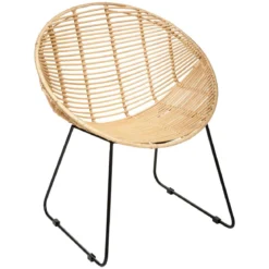 FAUTEUIL ROTIN ROND LAORA