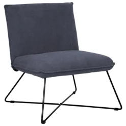 FAUTEUIL VELOURS MOANA GRIS
