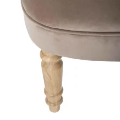 FAUTEUIL VELOURS SIXTINE TAUPE