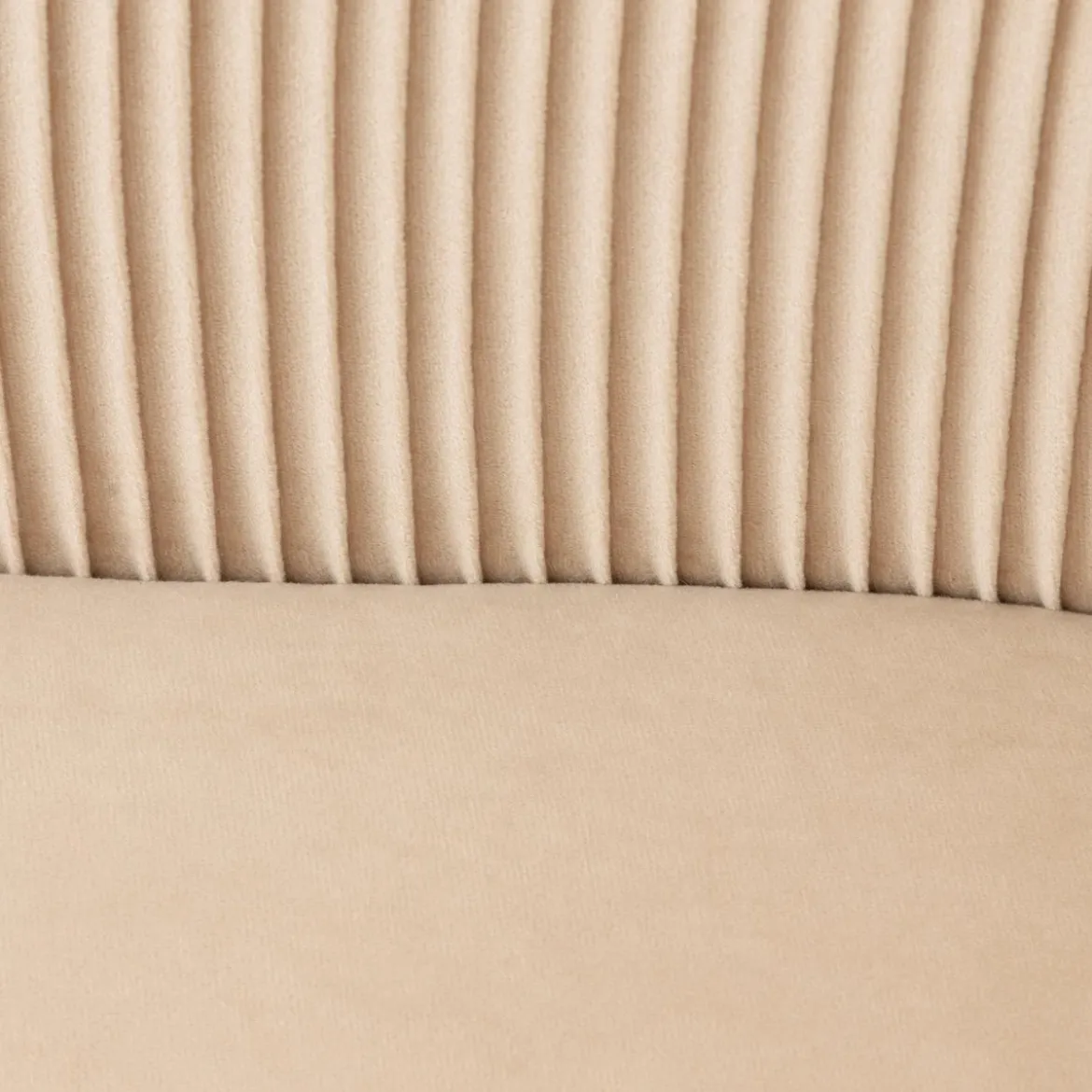 FAUTEUIL VELOURS SOLARO BEIGE