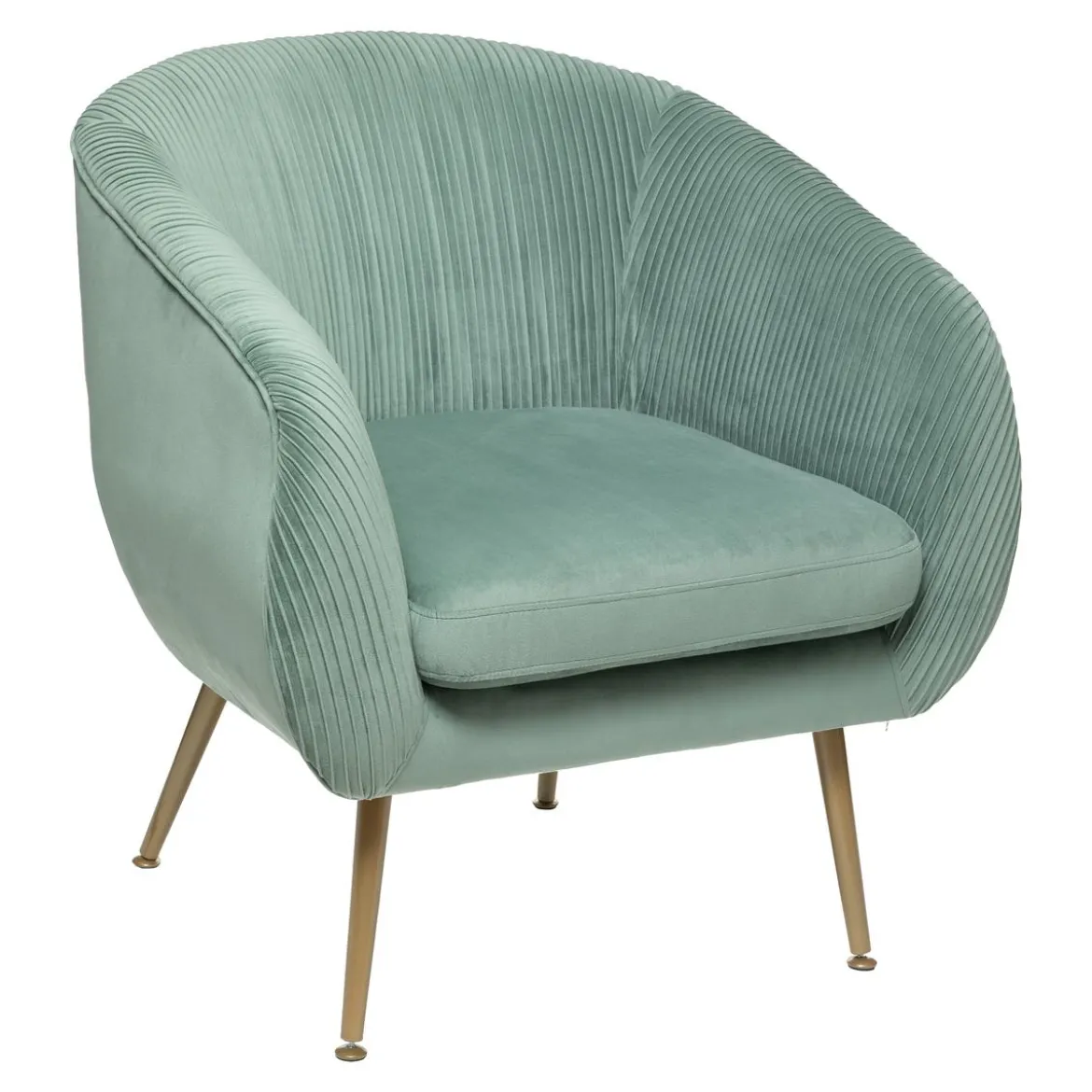 FAUTEUIL VELOURS SOLARO JADE