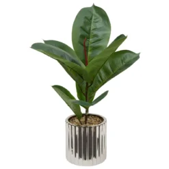 FICUS POT CERAMIQUE ARGENT SKY H.54CM