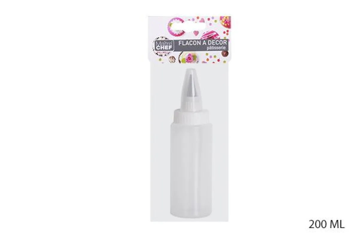 FLACON A DECOR PATISSERIE 200ML PLASTIQUE