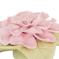 FLEUR DECO CERAMIQUE FLEUR DE ROSE H.7CM