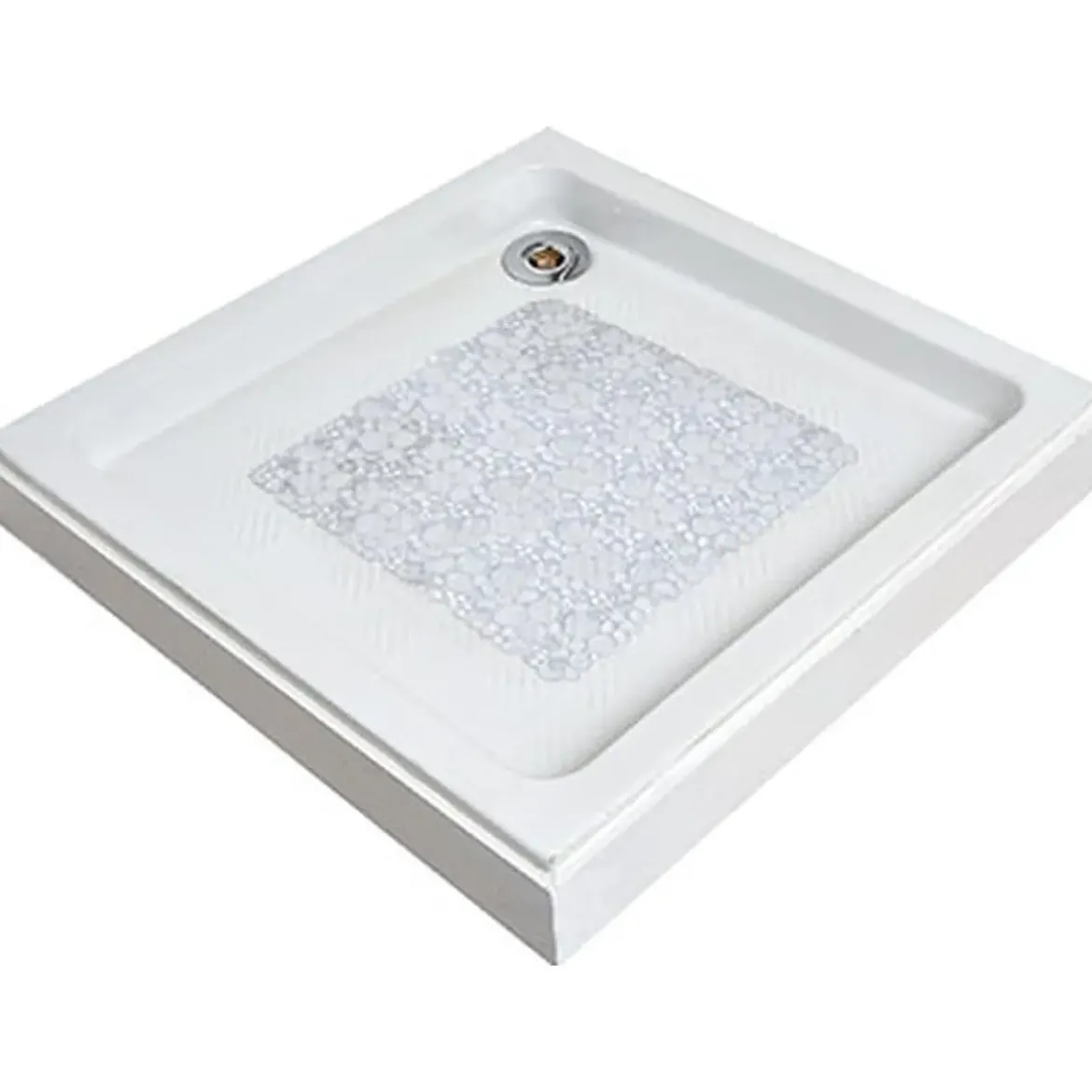 FOND DE DOUCHE BULLES PVC 50 X 50 CM TRANSPARENT