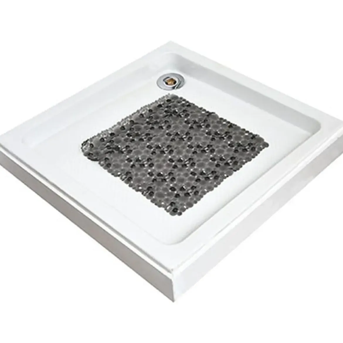 FOND DE DOUCHE BULLES PVC 50 X 50 CM GRIS