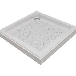 FOND DE DOUCHE 50X50CM BULLES BLANC
