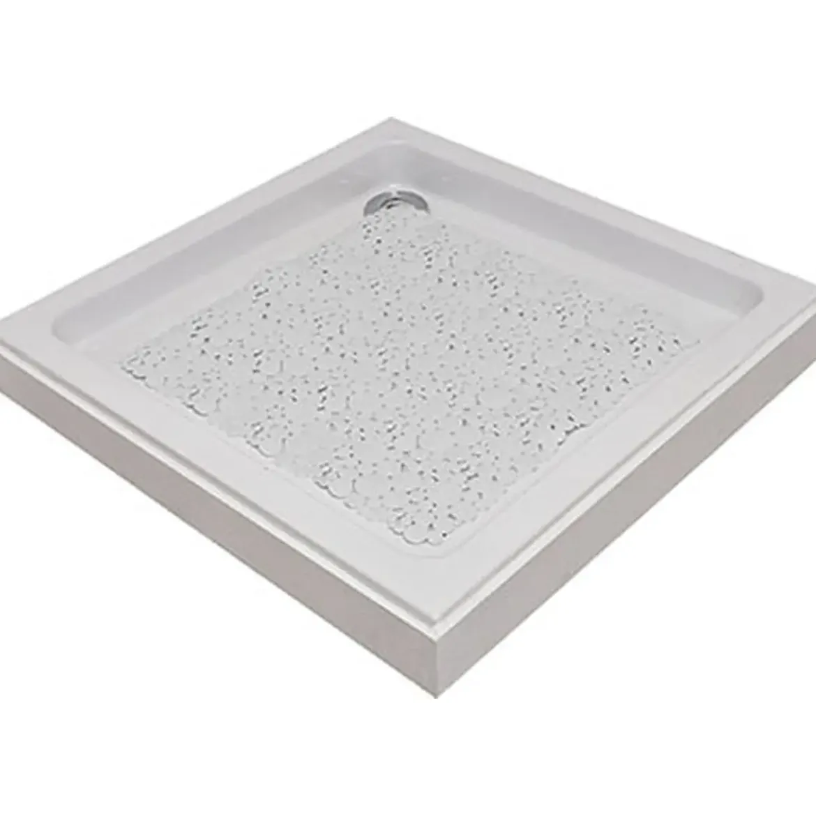 FOND DE DOUCHE 50X50CM BULLES BLANC