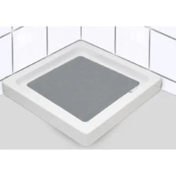 FOND DOUCHE CAOUTCHOUC NATUREL 53X53CM GRIS FONCE