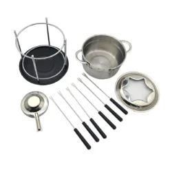 FONDUE SET 9 PIECES 6 FOURCHETTES
