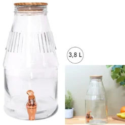 FONTAINE AVEC COUVERCLE EN BOIS 3.8L