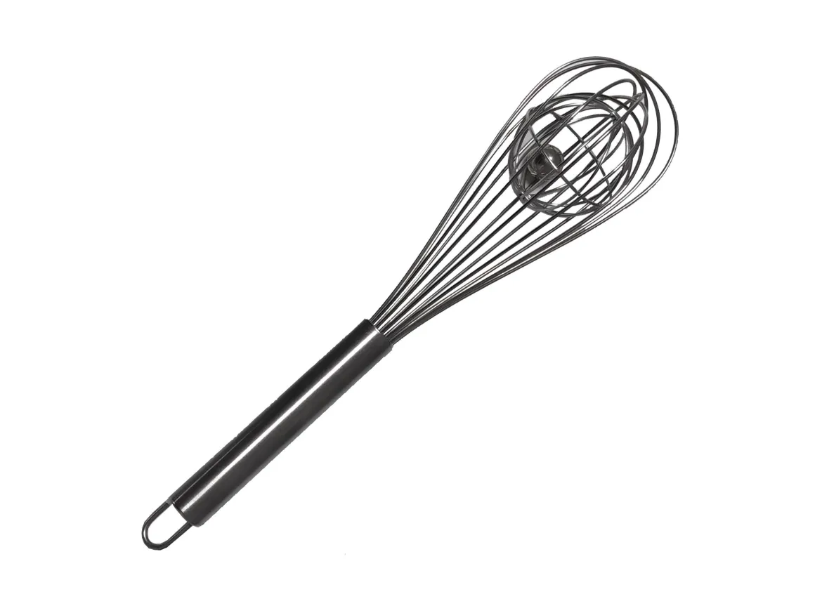 FOUET INOX SPHERE ANTI GRUMEAUX 26CM