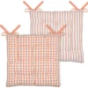 GALETTE DE CHAISE 9 PTS BARDOT MANDARINE 40X40CM