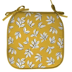 GALETTE X4 PCS 38X38X1.8CM MICRO IMPRIMEE MINDY JAUNE
