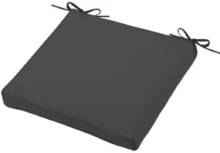 GALETTE CHAISE HAWAI 40X40X5CM CARBONE