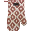 GANT DE CUISINE CHEF LOSANGE 18X28CM COTON TERRACOTTA