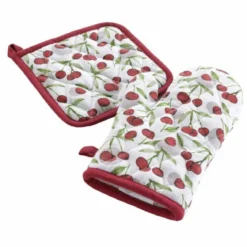 GANT ET MANIQUE IMPRIME CERISETTE RUBIS