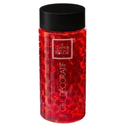 GEL CRYSTAL VASE ROUGE 400ML