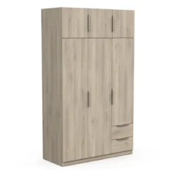 GHOST ARMOIRE 6 PORTES 2 TIROIRS CHENE