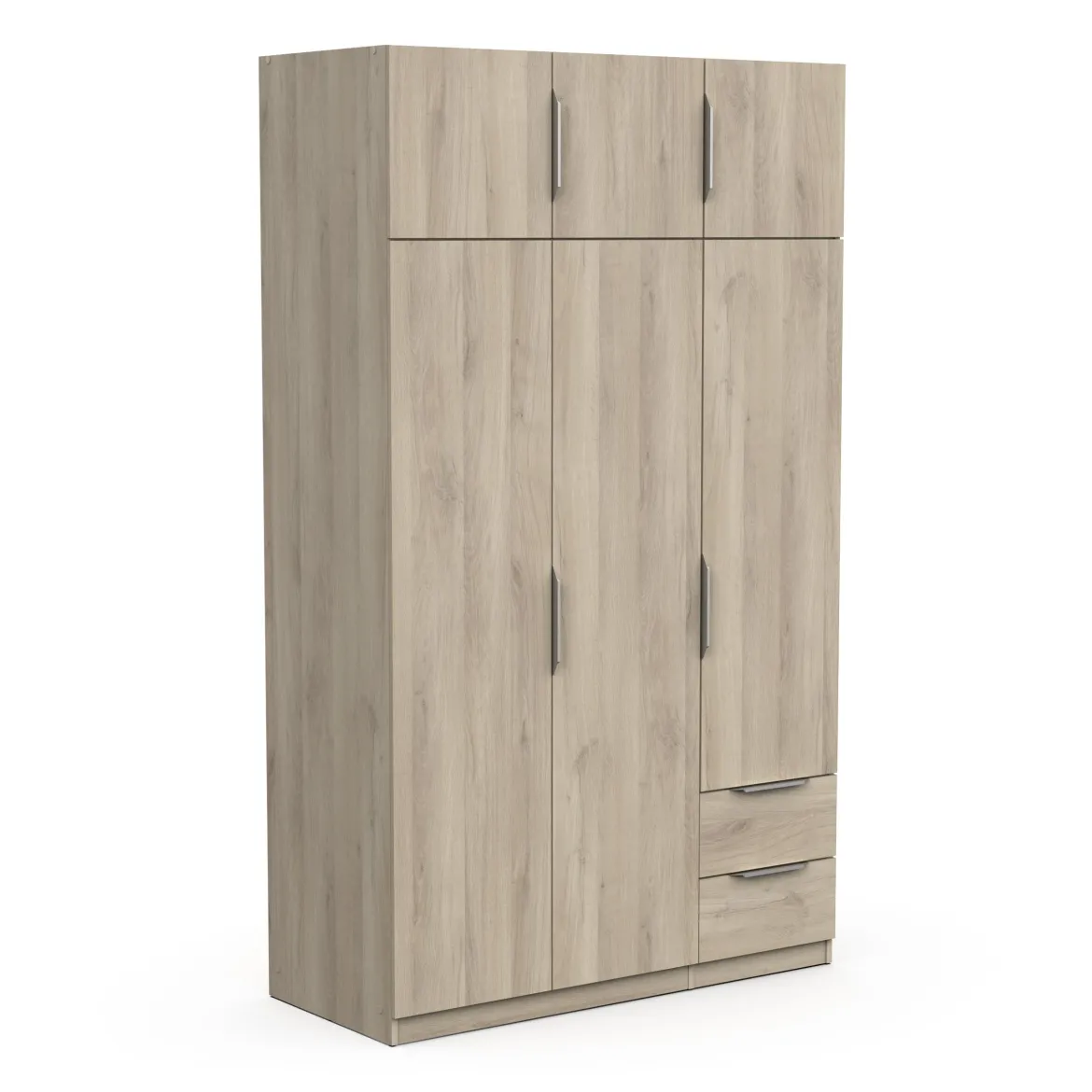 GHOST ARMOIRE 6 PORTES 2 TIROIRS CHENE