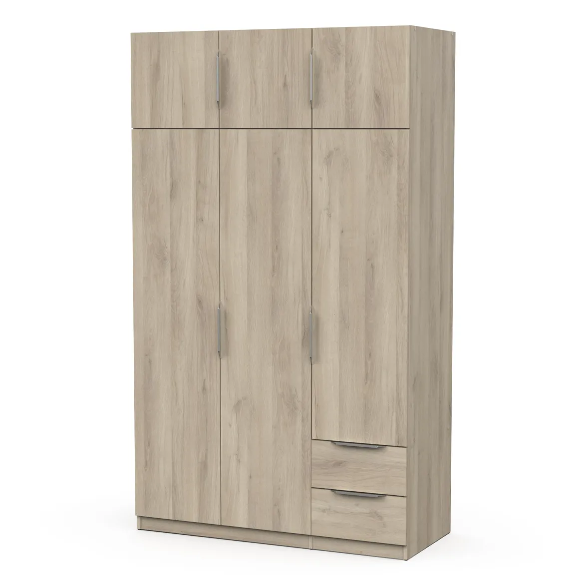 GHOST ARMOIRE 6 PORTES 2 TIROIRS CHENE