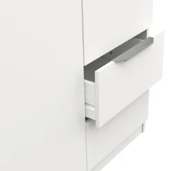 GHOST ARMOIRE 6 PORTES 2 TIROIRS BLANC MAT