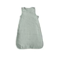 GIGOTEUSE SANS MANCHES ZIP GAZE DE COTON 40X70CM CELADON