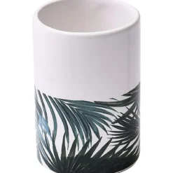 GOBELET DOLOMITE ROND IMPRIME TROPICALE