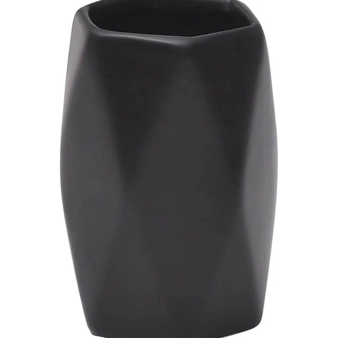 GOBELET GRES FORME LOSANGE NOIR
