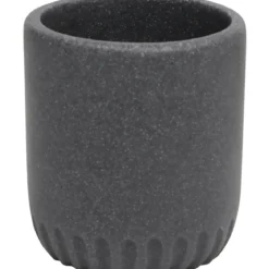 GOBELET POLYRESINE ARRONDI GRIS FONCE