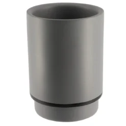 GOBELET POLYRESINE ROND GRIS NOIR