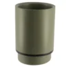 GOBELET POLYRESINE ROND KAKI NOIR