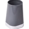 GOBELET ROND BASE CARREE CHROMEE GRIS