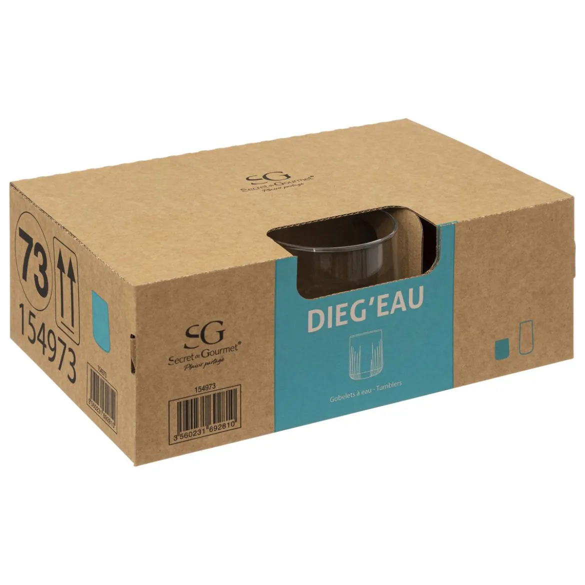 GOBELET BAS DIEG EAU 31CL X1 PIECE