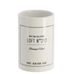 GOBELET DOLOMITE ROND IMPRIME NEO RETRO BLANC