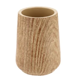 GOBELET EN POLYRESINE EFFET BOIS NATUREL